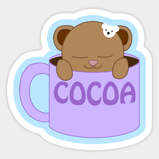 Hot Cocoa Bear Sticker